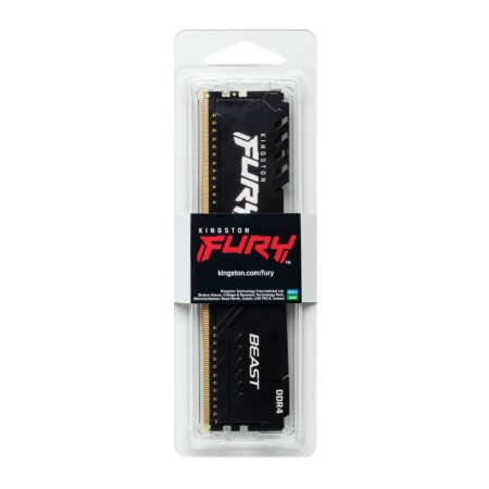 Memoria ram ddr4 8 gb kingston - 3600mhz - pc4 - 28800 - fury beast - negro
