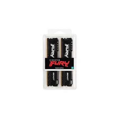 Memoria RAM Kingston FURY Beast 2 x 16GB/ DDR4/ 3200MHz/ 1.35V/ CL16/ DIMM