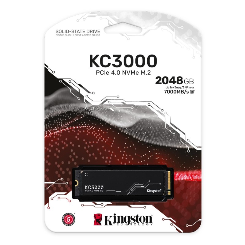 Disco SSD Kingston KC3000 2TB/ M.2 2280 PCIe Gen4/ con Disipador de Calor/ Full Capacity