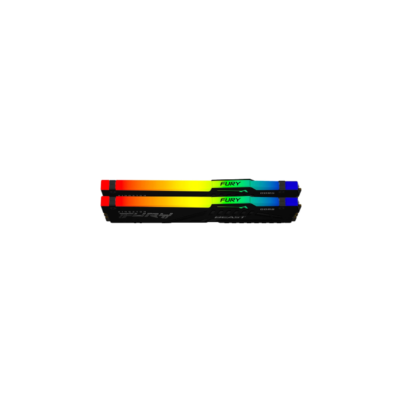 Memoria ram ddr5 32gb 2x16gb kingston - 6000mhz - pc5 48000 - fury beast rgb - cl36