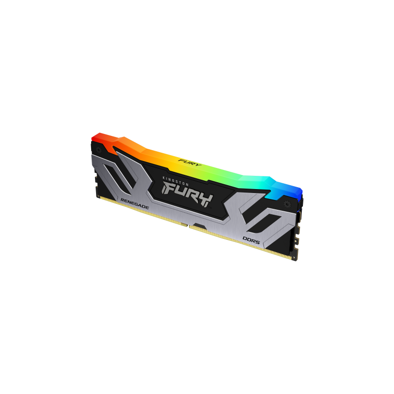 Memoria ram ddr5 24gb kingston - 8400mt - s - fury renegade rgb - cl40 - negra - plata