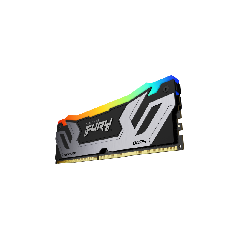 Memoria ram ddr5 24gb kingston - 8400mt - s - fury renegade rgb - cl40 - negra - plata