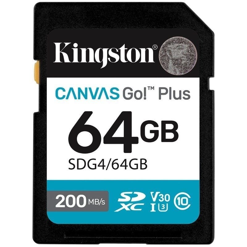 Tarjeta memoria sdxc 64gb kingston canvas go! plus uhs - i clase 10