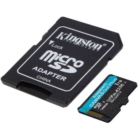 Tarjeta de Memoria Kingston CANVAS Go! Plus 1TB microSD XC con Adaptador/ Clase 10/ 200MBs