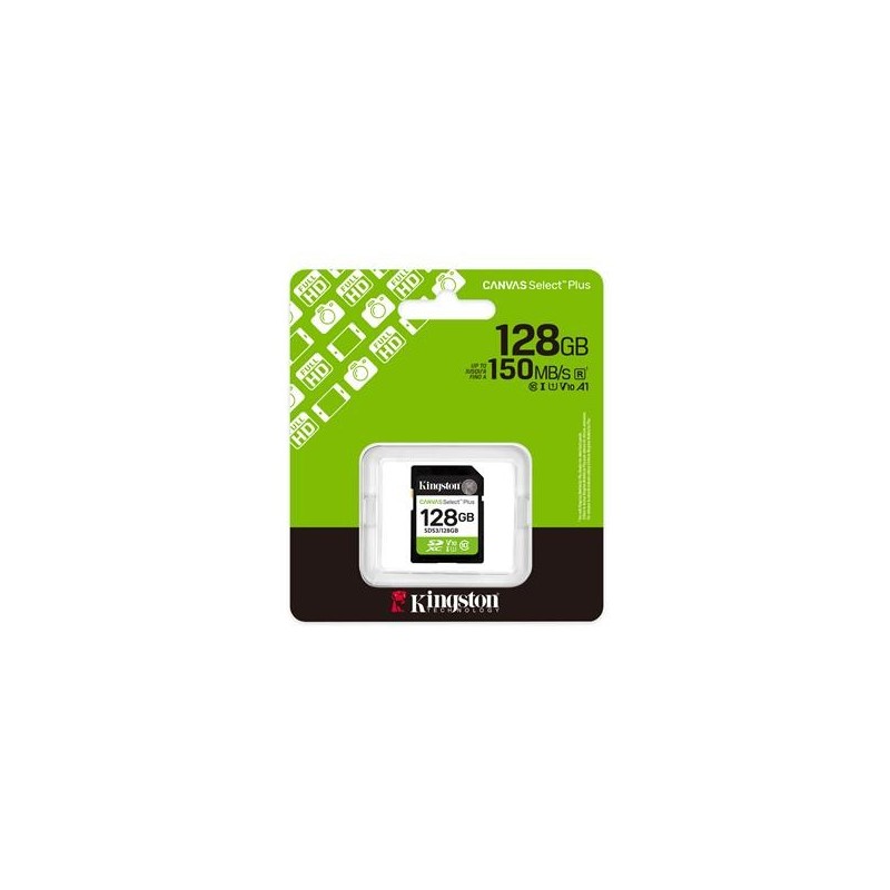 Tarjeta memoria sdxc 128gb kingston canvas select plus uhs - i clase 10
