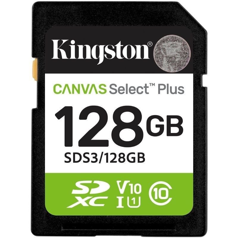 Tarjeta memoria sdxc 128gb kingston canvas select plus uhs - i clase 10