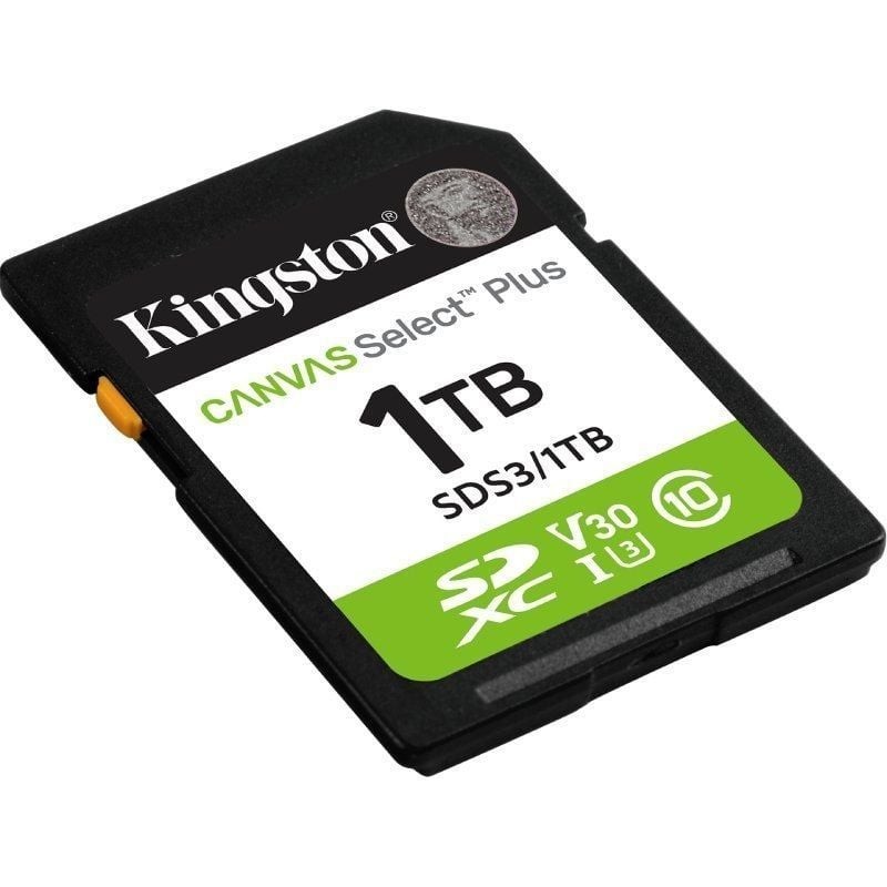 Tarjeta memoria sdxc 1tb kingston canvas select plus uhs - i clase 10