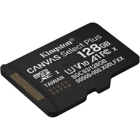 Tarjeta memoria micro secure digital sdxc 128gb kingston canvas select plus clase 10 uhs - 1