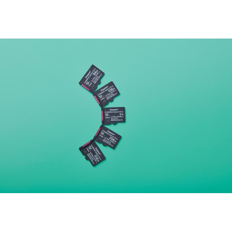 Tarjeta memoria micro secure digital sdxc 256gb kingston canvas select plus clase 10 uhs - 1 + adaptador sd