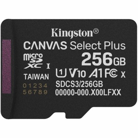 Tarjeta memoria micro secure digital sdxc 256gb kingston canvas select plus clase 10 uhs - 1