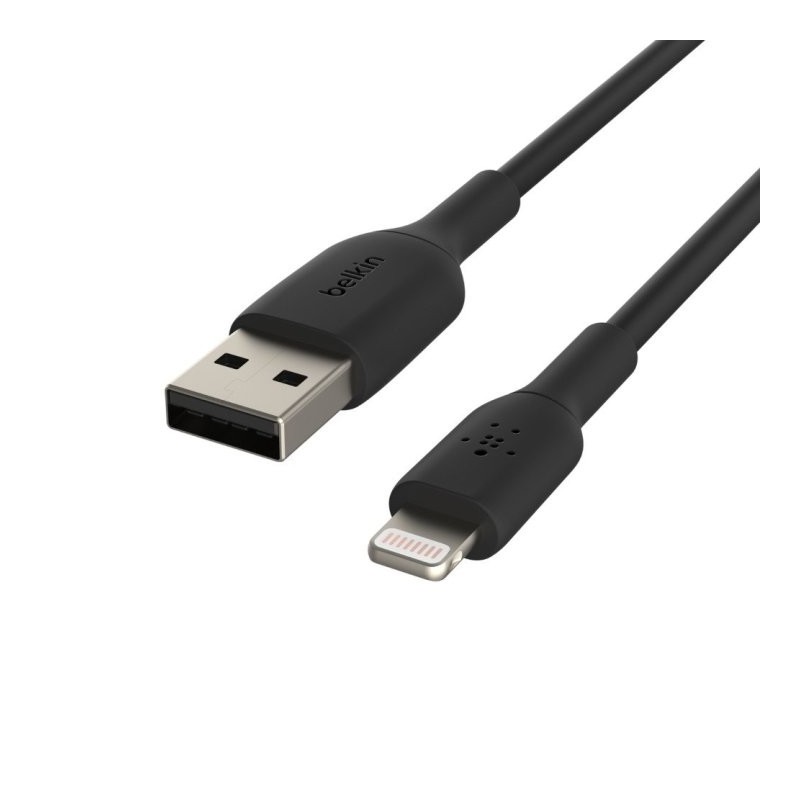 Cable lightning a usb tipo a belkin 1m - macho - macho - negro