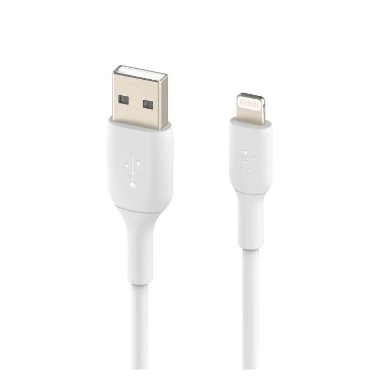 Cable lightning a usb tipo a belkin 1m - macho - macho - blanco