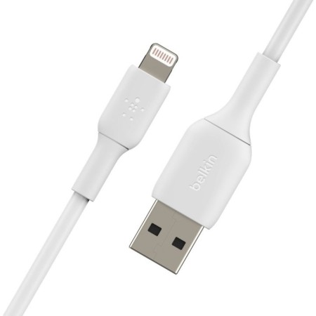 Cable lightning a usb tipo a belkin 1m - macho - macho - blanco