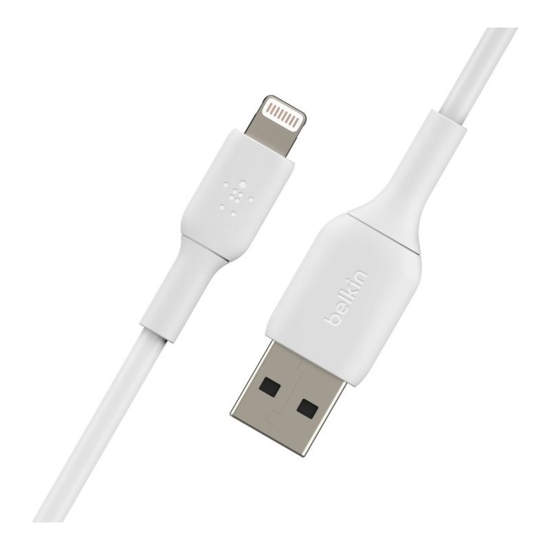 Cable lightning a usb tipo a belkin 1m - macho - macho - blanco