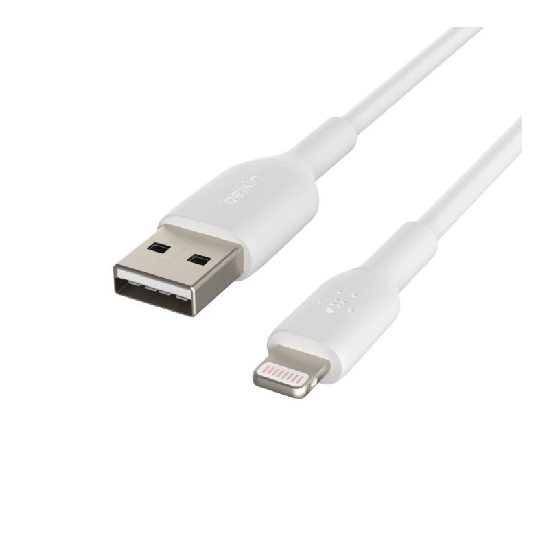 Cable lightning a usb tipo a belkin 1m - macho - macho - blanco