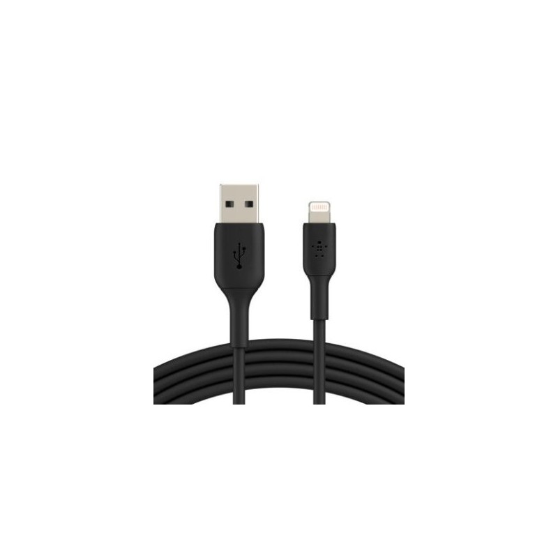 Cable lightning a usb tipo a belkin 2m - macho - macho - negro