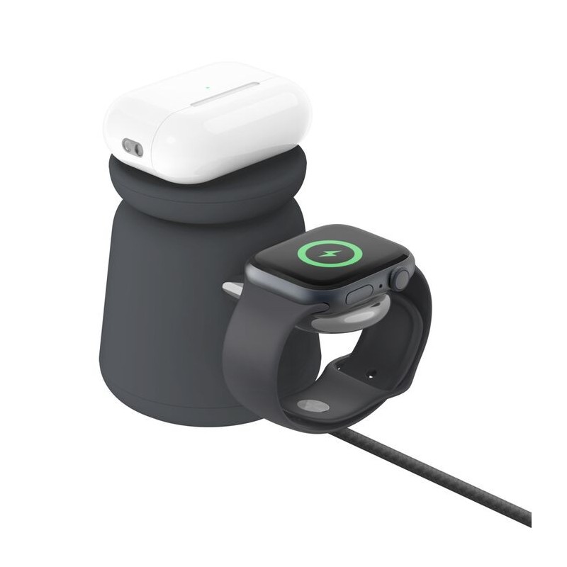 Base de carga powerhouse belkin wiz020vfh36 doble iphone iwatch airpods