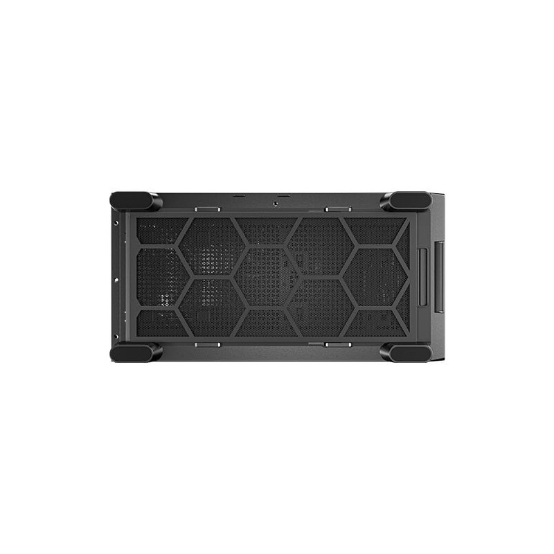 Caja ordenador gaming antec flux se atx wood negra