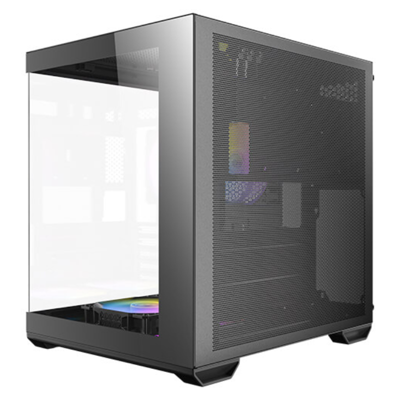 Caja ordenador gaming antec cx60m matx argb cristal templado negro