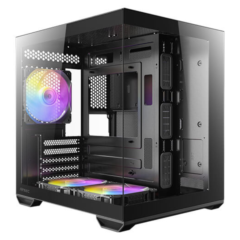 Caja ordenador gaming antec cx60m matx argb cristal templado negro