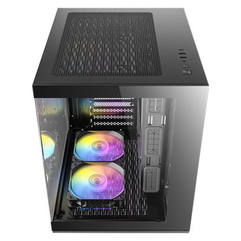Caja ordenador gaming antec cx60m matx argb cristal templado negro