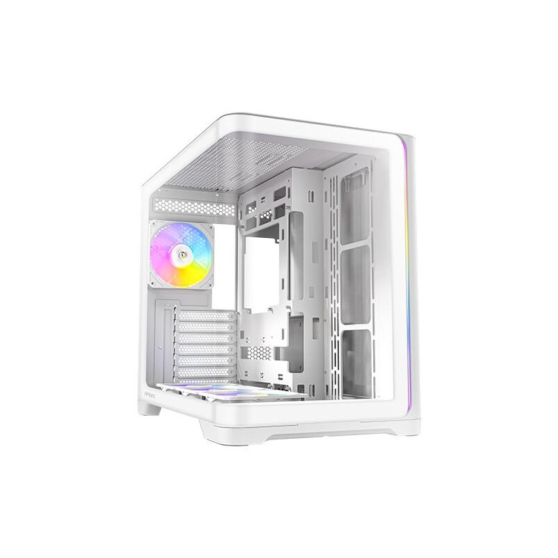 Caja ordenador gaming antec c5 curve argb atx cristal templado blanca