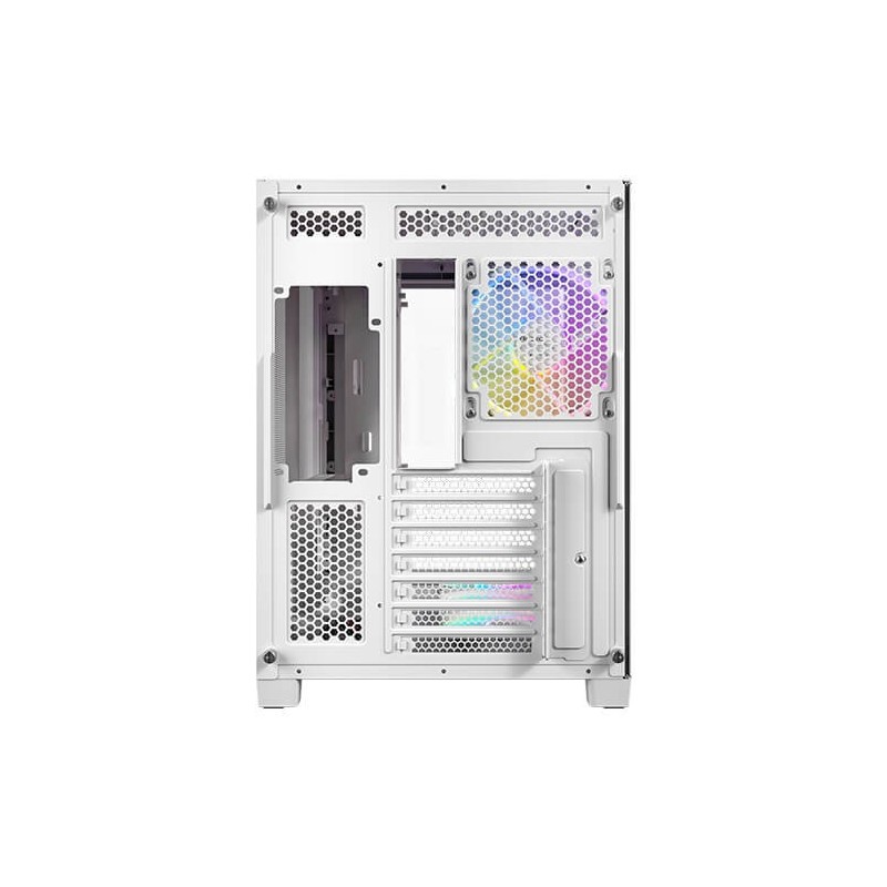 Caja ordenador gaming antec c5 curve argb atx cristal templado blanca