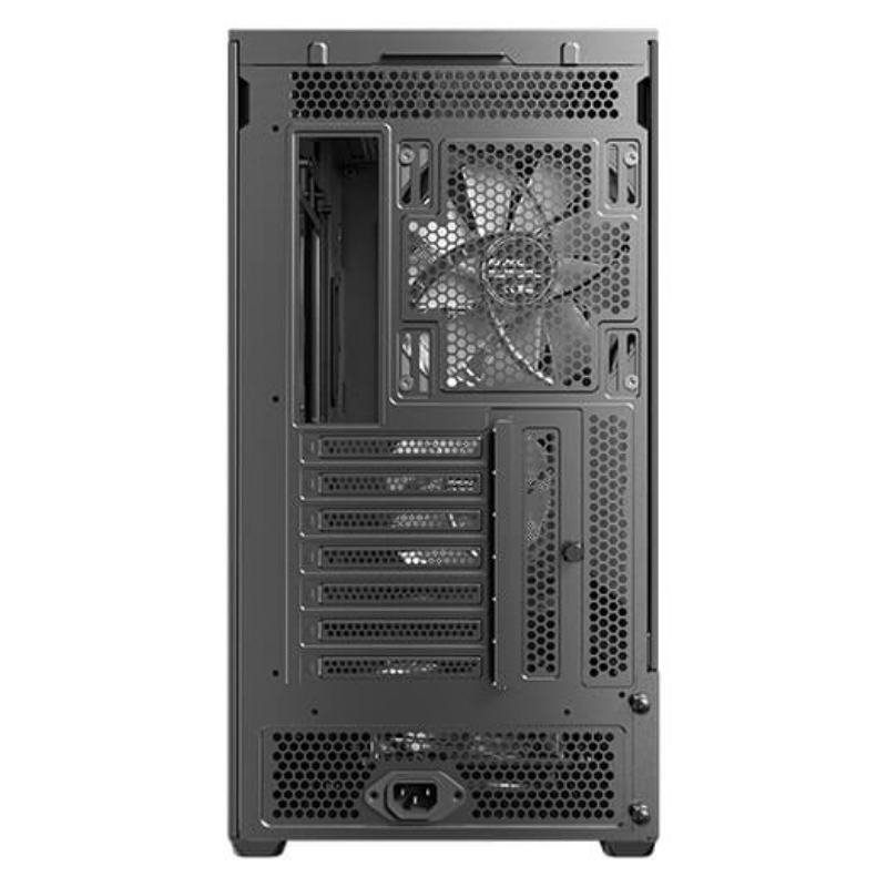 Caja ordenador gaming antec flux rear atx argb cristal templado negra