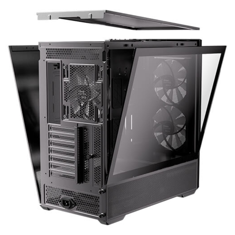 Caja ordenador gaming antec flux rear atx argb cristal templado negra