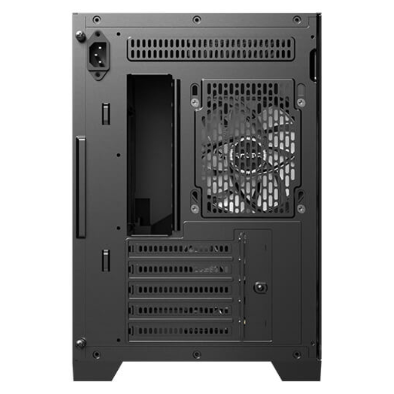 Caja ordenador gaming antec flux m matx cristal templado negra