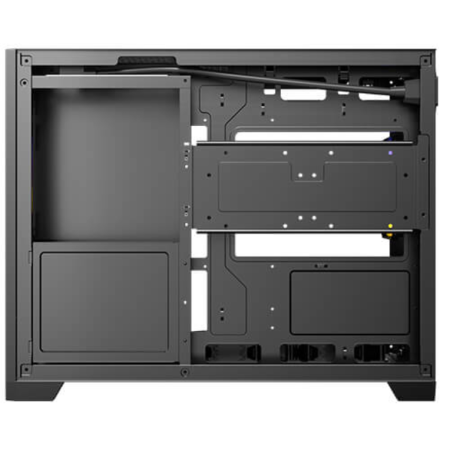 Caja ordenador gaming antec flux m matx cristal templado negra