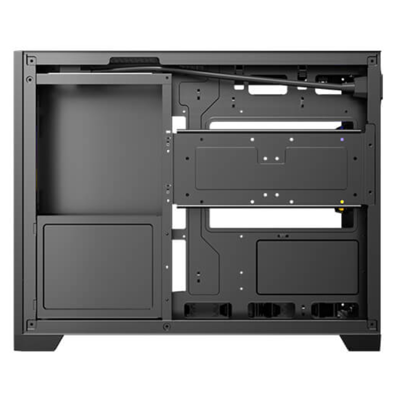 Caja ordenador gaming antec flux m matx cristal templado negra