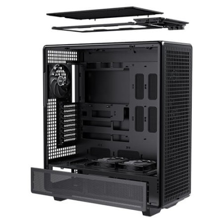 Caja ordenador gaming antec 900 atx cristal templado negra
