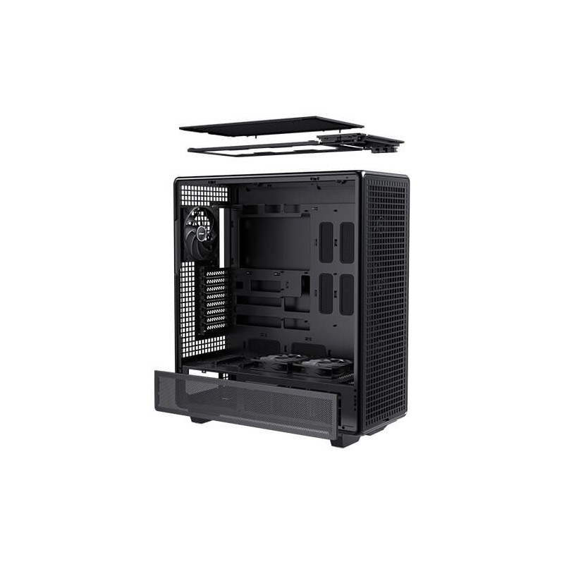 Caja ordenador gaming antec 900 atx cristal templado negra