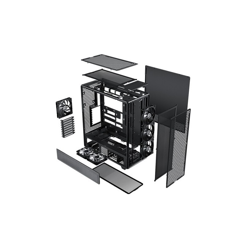 Caja ordenador gaming antec 900 atx cristal templado negra