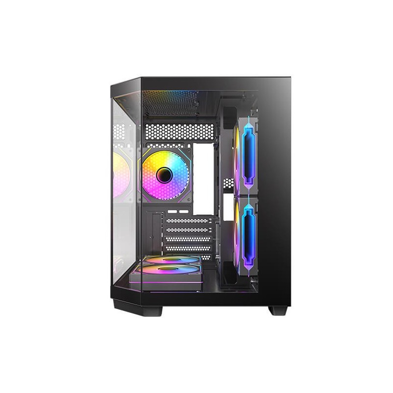 Caja ordenador gaming antec cx m2 argb matx cristal templado negra