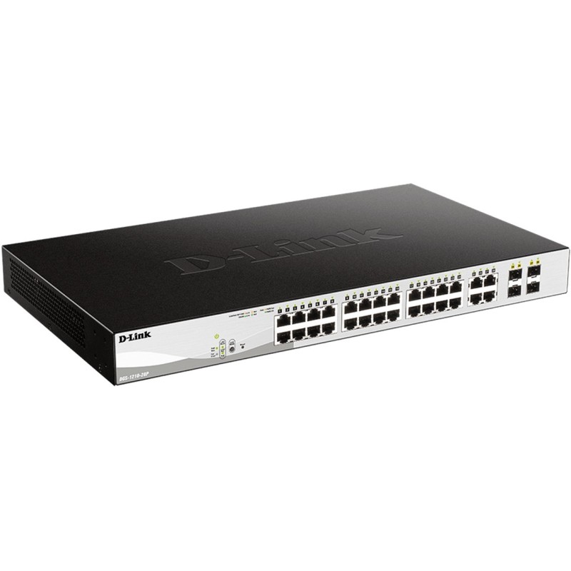 Switch d - link 28 puertos gestionable 24 10 - 100 - 1000 poe layer2 smartiii