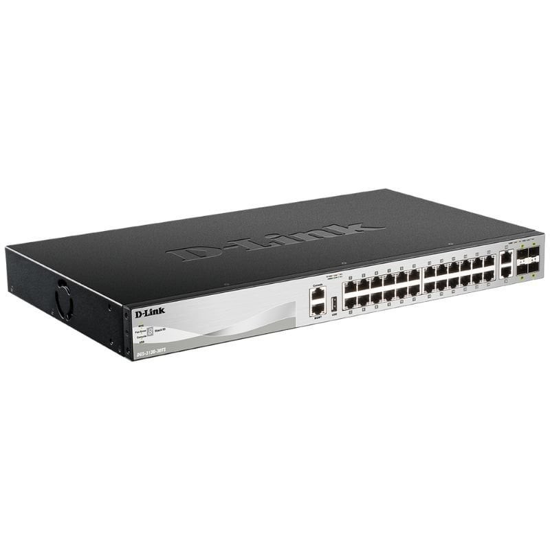 Switch Gestionable D-Link DGS-3130-30S/E 28 Puertos/ RJ-45 10/100/1000/ SFP
