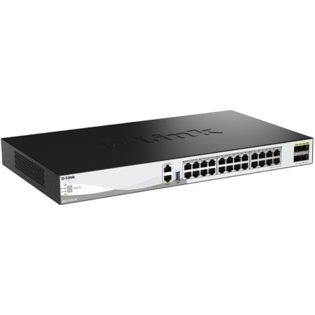 Switch Gestionable D-Link DXS-3130-28/E 24 Puertos/ RJ-45 10Gbps/ SFP/ PoE