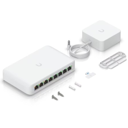 Switch Ubiquiti USW-LITE-8-POE/ 8 Puertos/ RJ45 10/100/1000 PoE