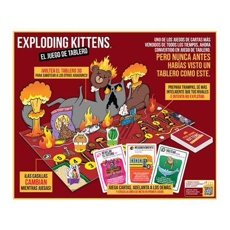 Juego de mesa exploding kittens: el juego de tablero