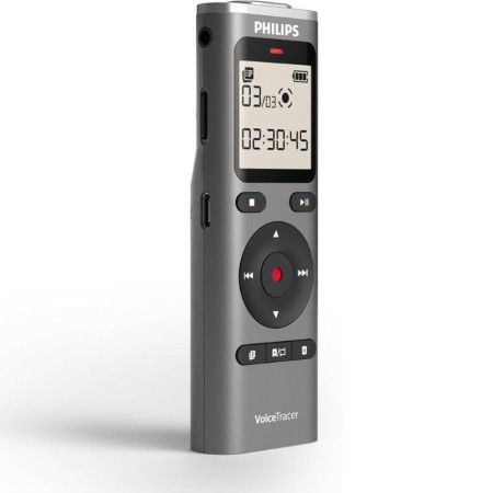 Grabadora de Voz Philips VoiceTracer DVT1170/ 20kHz/ Plata