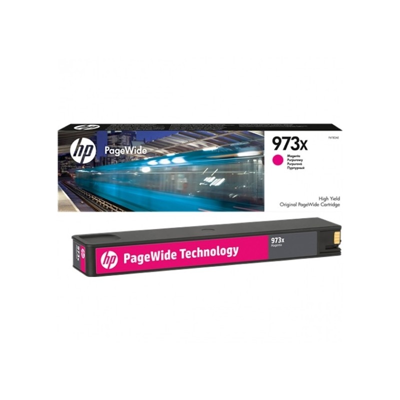 Cartucho tinta hp original cartridge nº 973x magenta pagewide f6t82ae