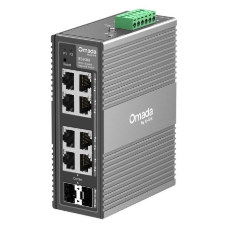 SWITCH GESTIONABLE L2 TP-LINK IES208G 6xRJ45 Gb 2xRJ45/SFP Gb DISEÑO INDUSTRIAL