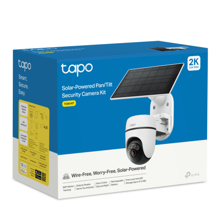 Cámara de Videovigilancia TP-Link TC90 KIT/ Visión Nocturna/ Control desde APP/ Incluye Panel Solar