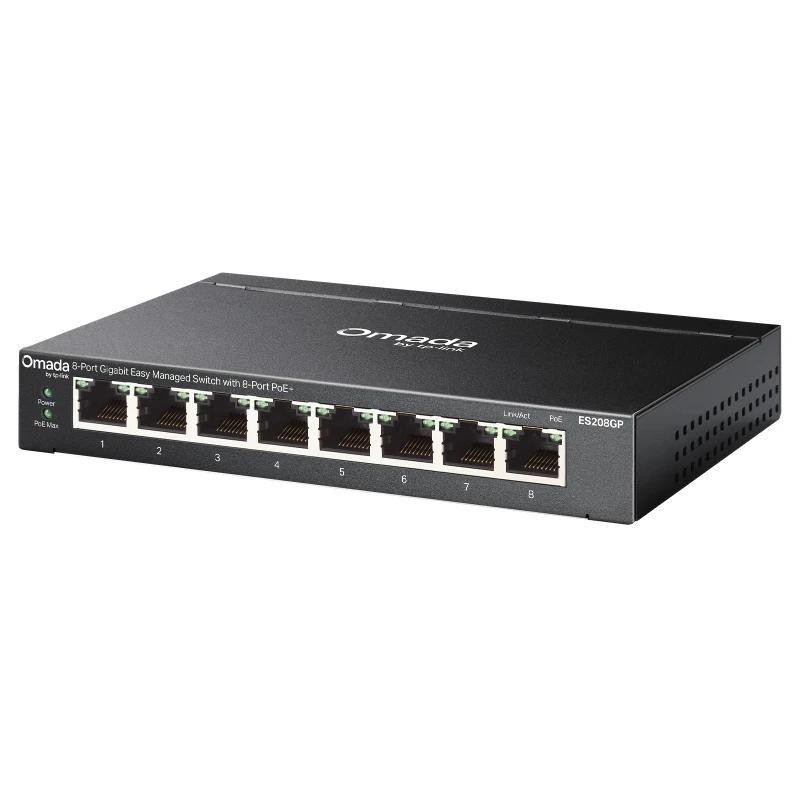 TP-Link ES208GP Switch 8xGbE PoE+ Acero Desktop