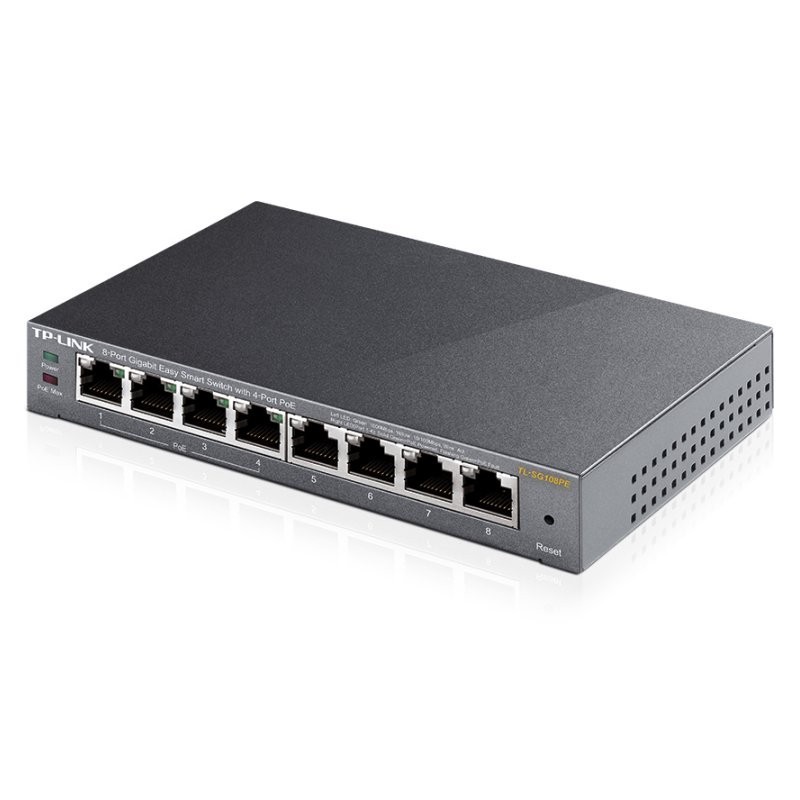 Switch TP-Link TL-SG108PE 8 Puertos/ RJ-45 10/100/1000/ PoE