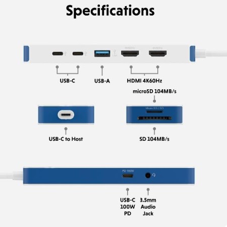 Docking station targus usb tipo c 9 en 1
