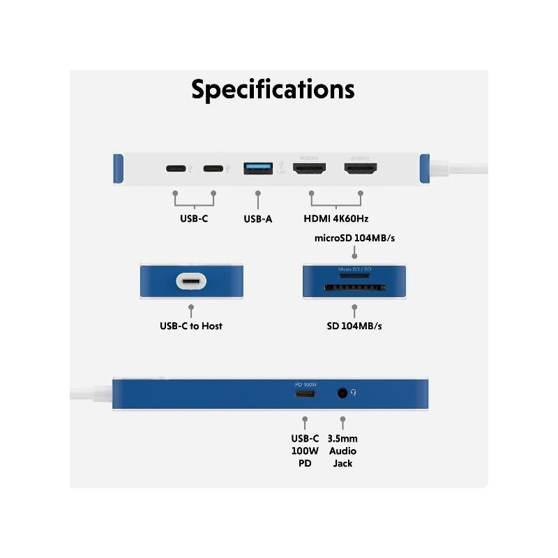 Docking station targus usb tipo c 9 en 1
