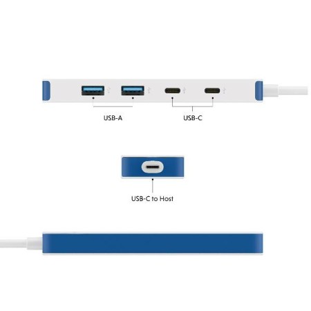 Hub targus usb tipo c 4 en 1